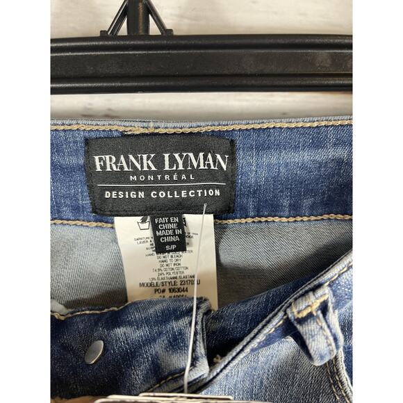 Frank Lyman Jeans Women's Small Floral High Rise Skinny Stretch Blue 237107U - Picture 6 of 10